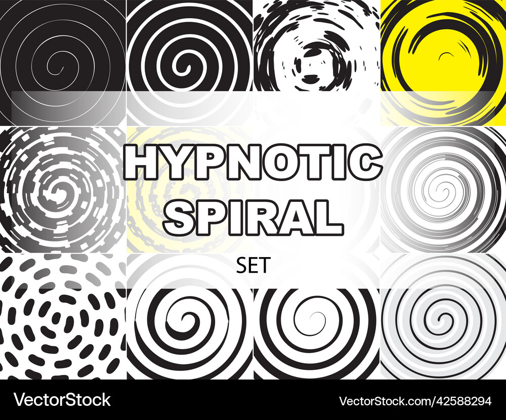 Hypnotic spiral background Royalty Free Vector Image