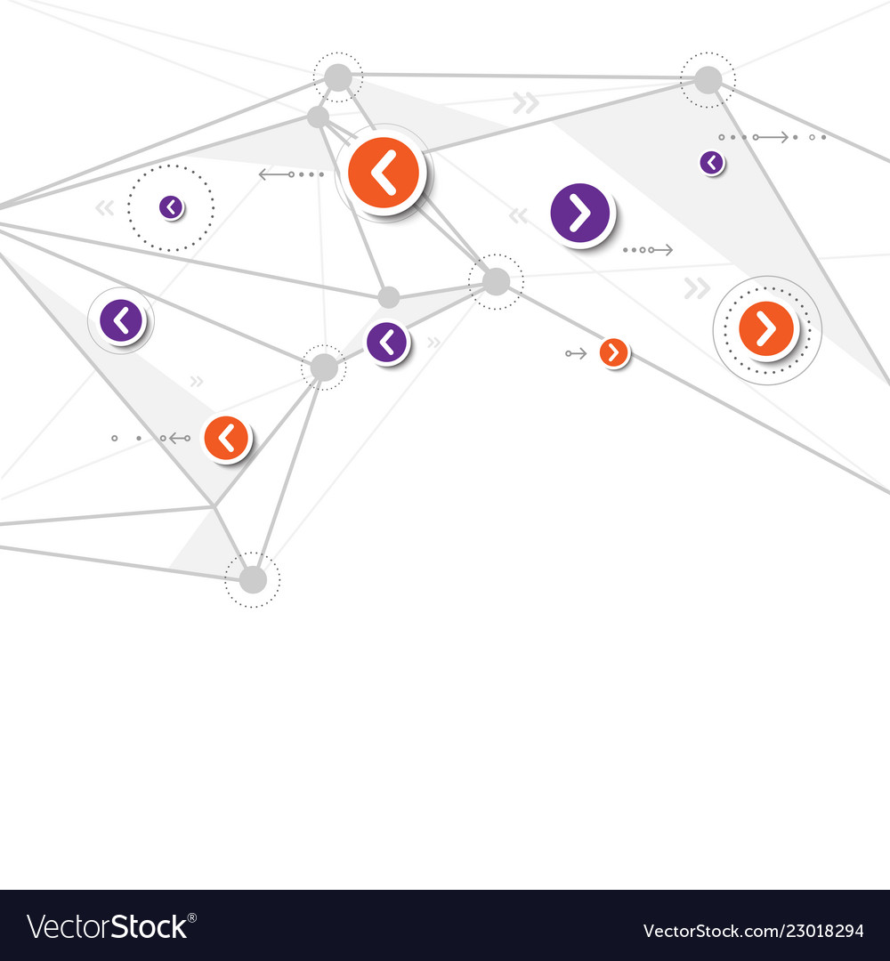 Network technology background connection polygon