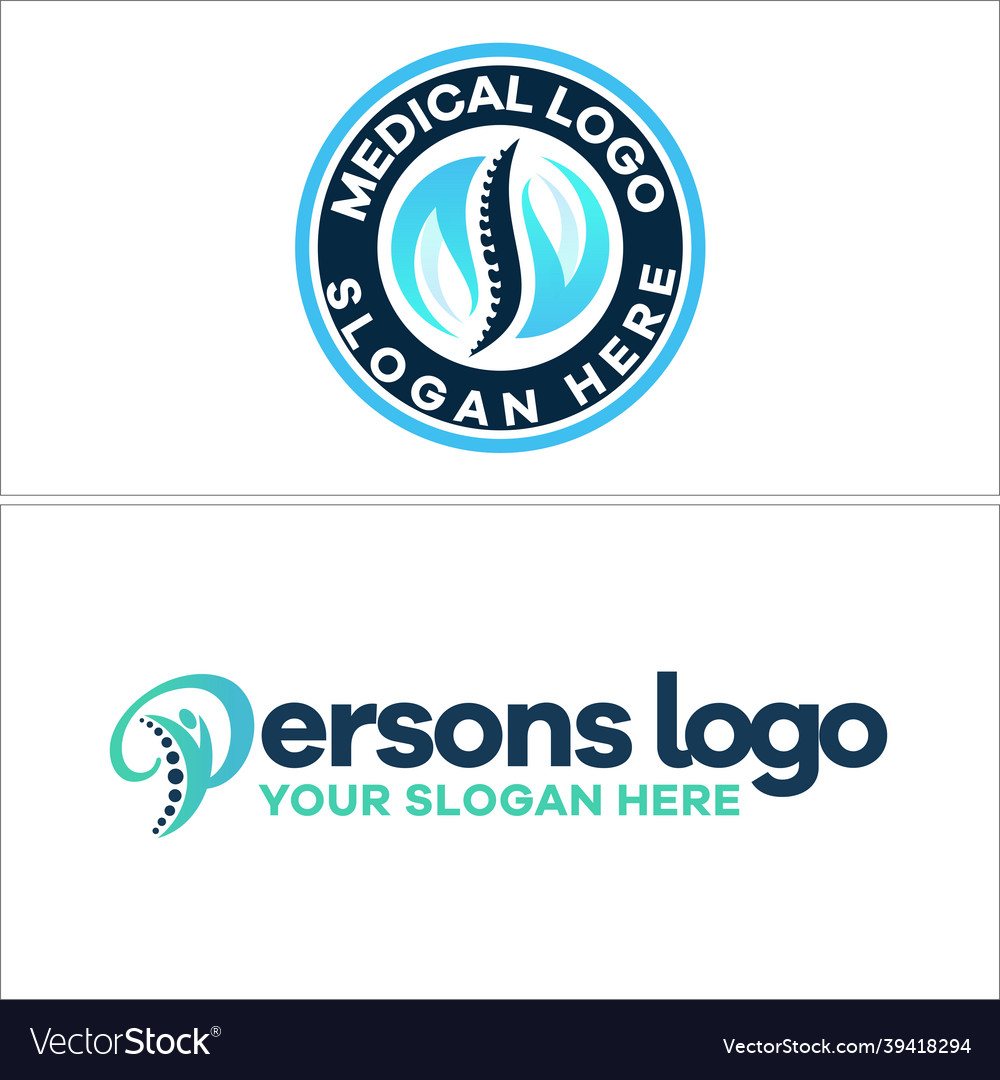 Spine people medical logo design