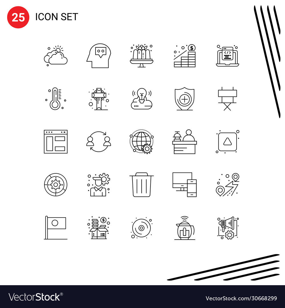 25 universal lines set for web and mobile