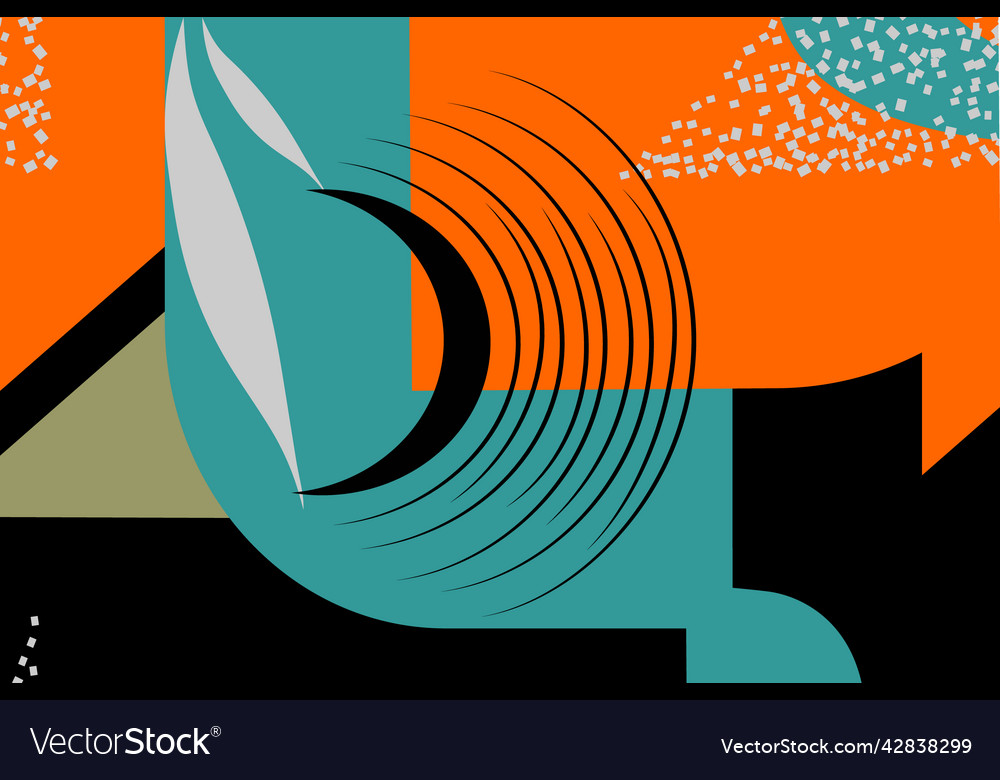 Abstract background withe various lines andfiguras vector image Abstract background withe various lines andfiguras