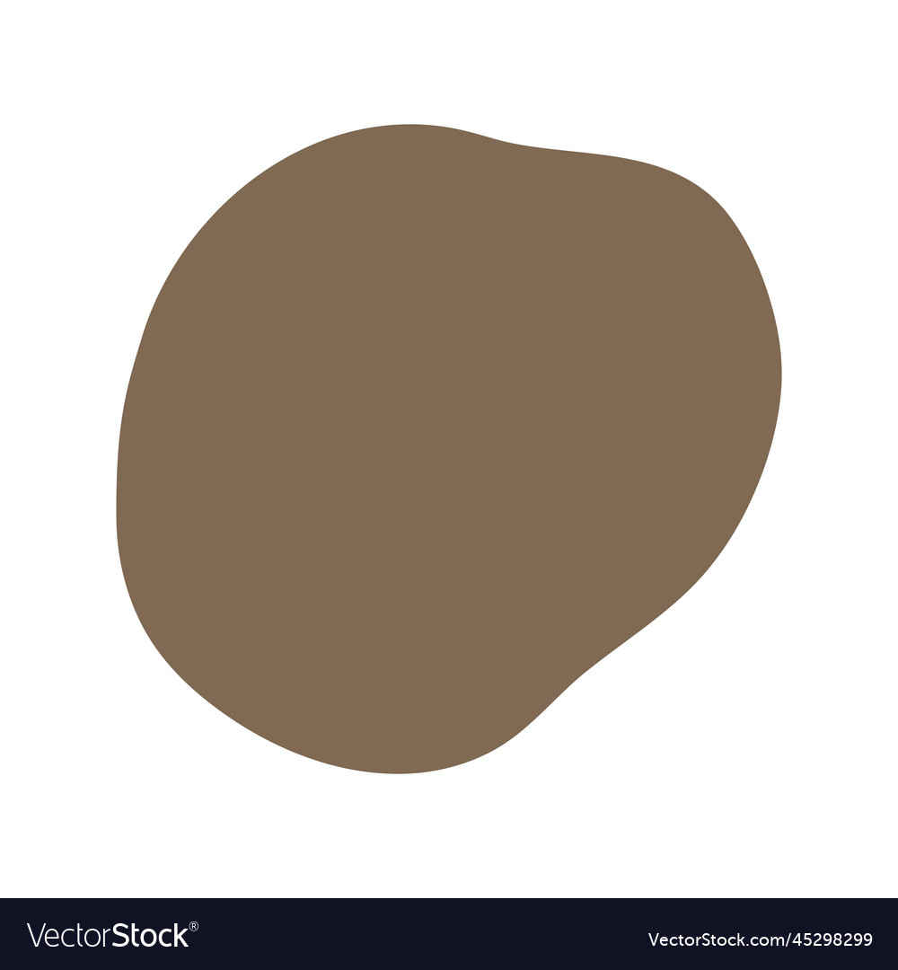 Abstract boho random blob shapes simple hand vector image Abstract boho random blob shapes simple hand