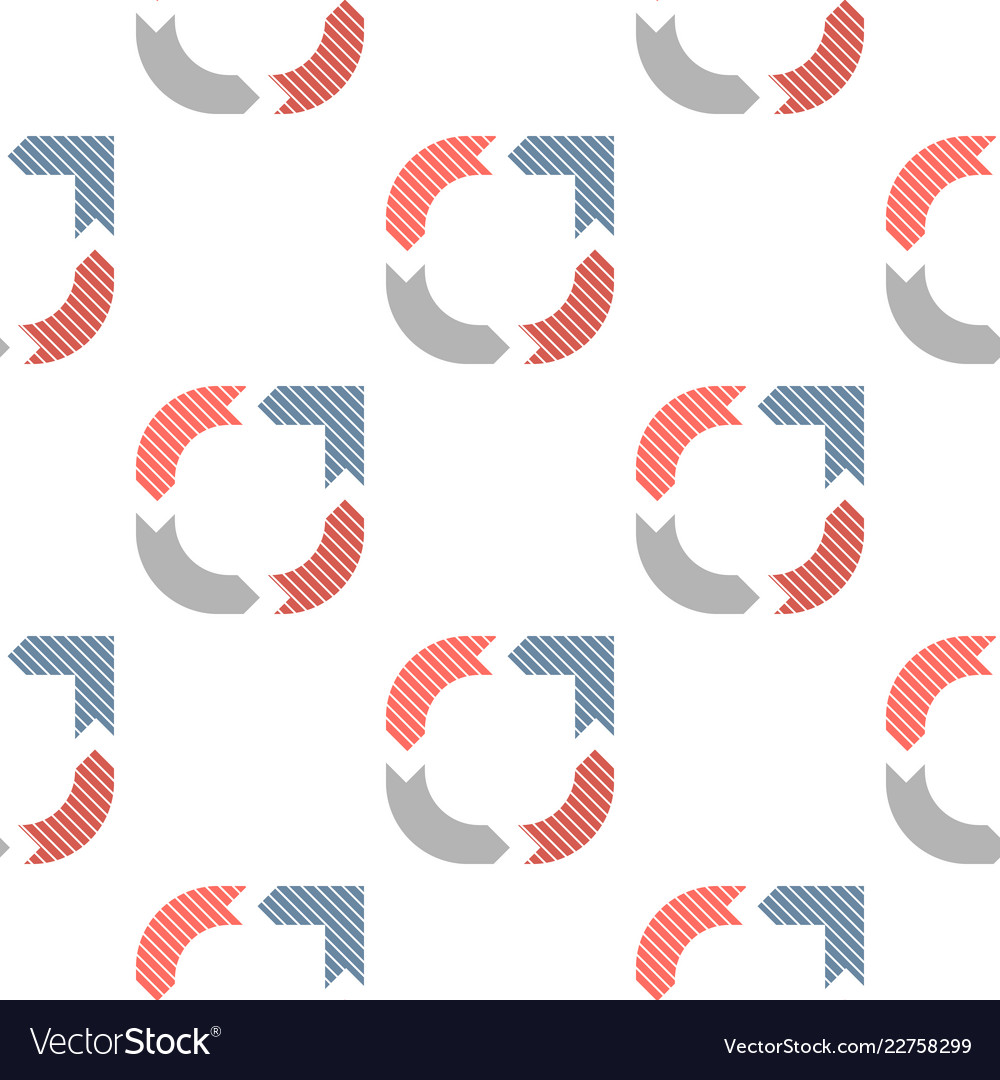 Creative charts with arrows the seamless pattern