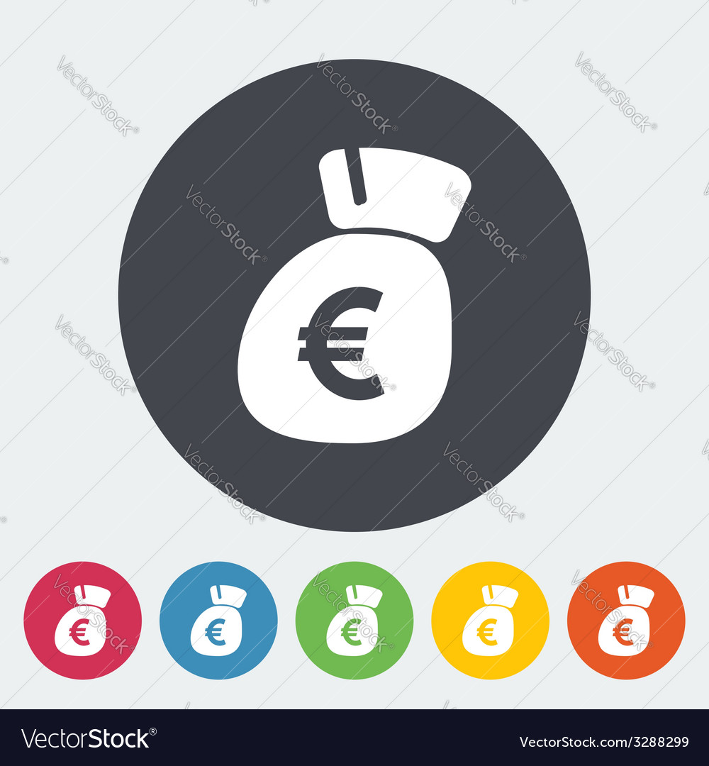 Euro flat icon