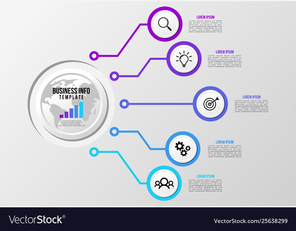 Infographic design template with options steps