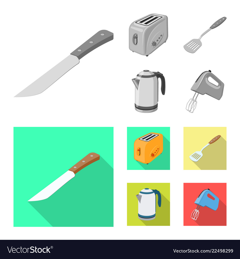 Kitchen and cook logo set vector image Kitchen and cook logo set