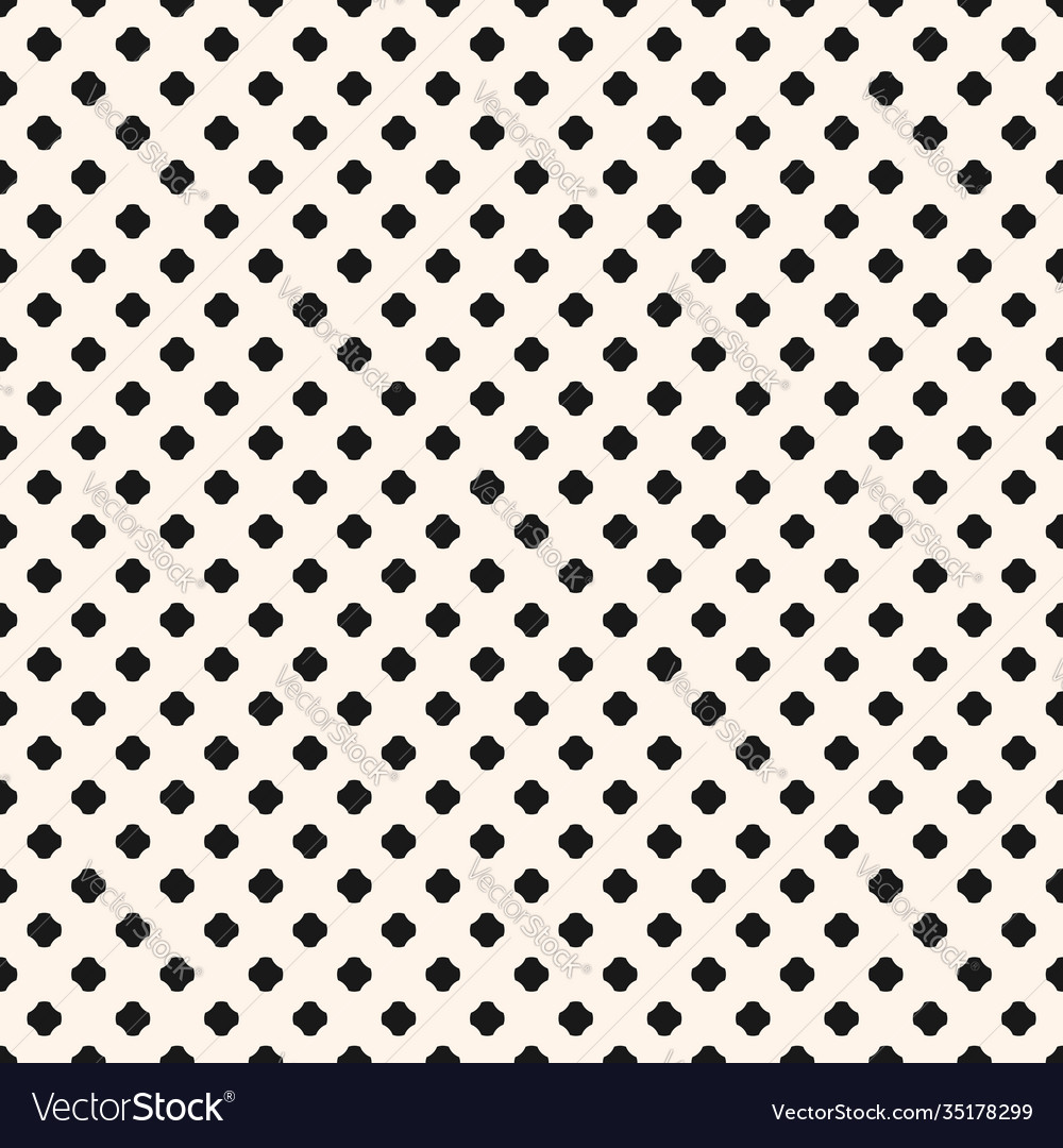 Seamless pattern with small rounded crosses