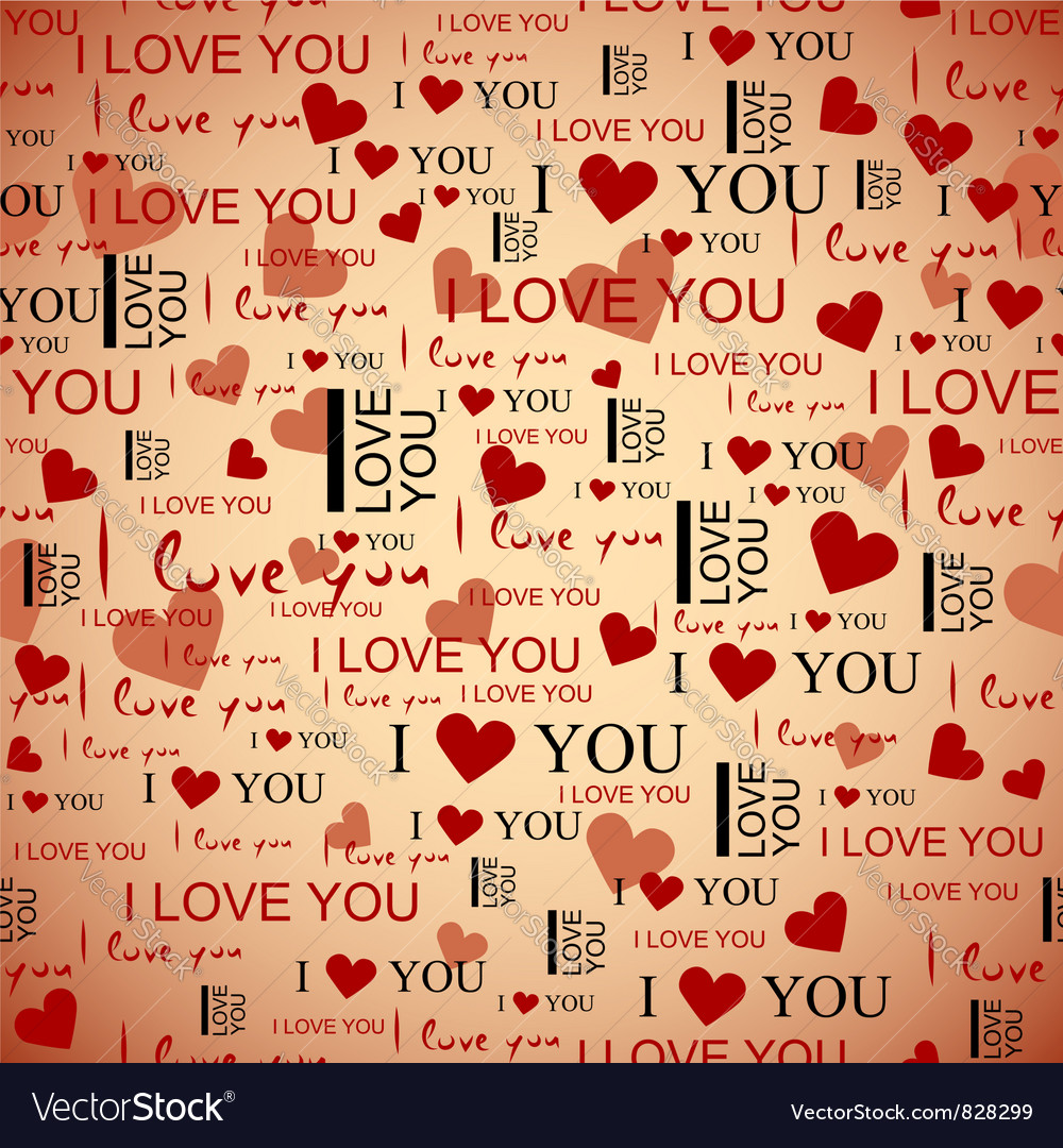 Valentines seamless pattern Royalty Free Vector Image