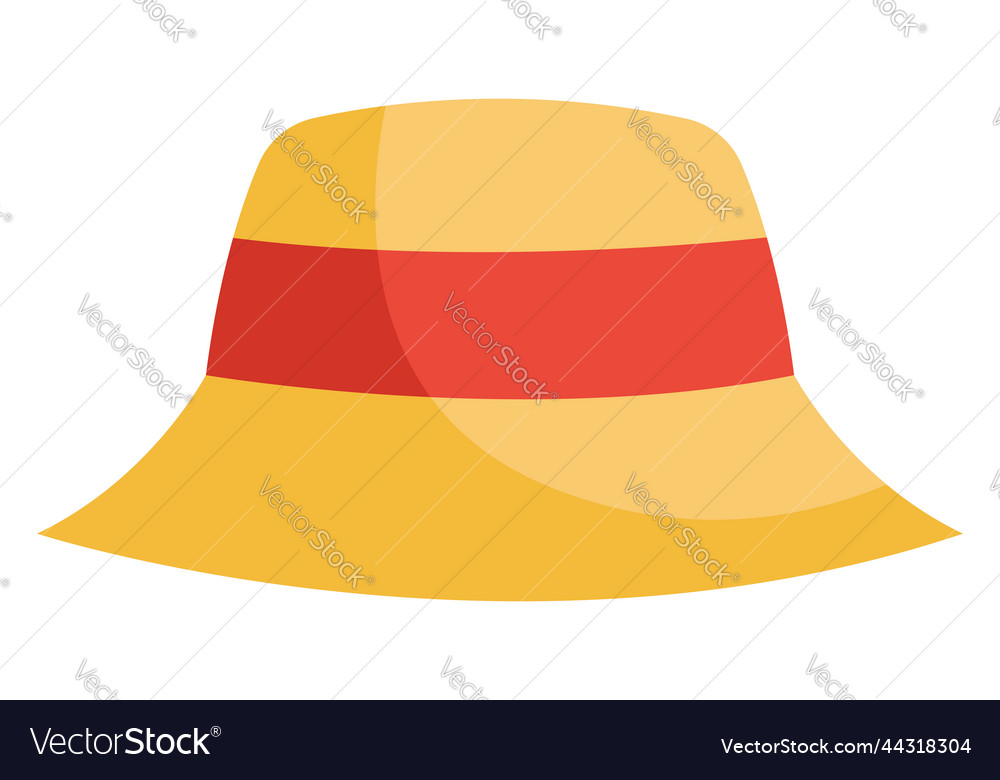 Camping hat on white background Royalty Free Vector Image