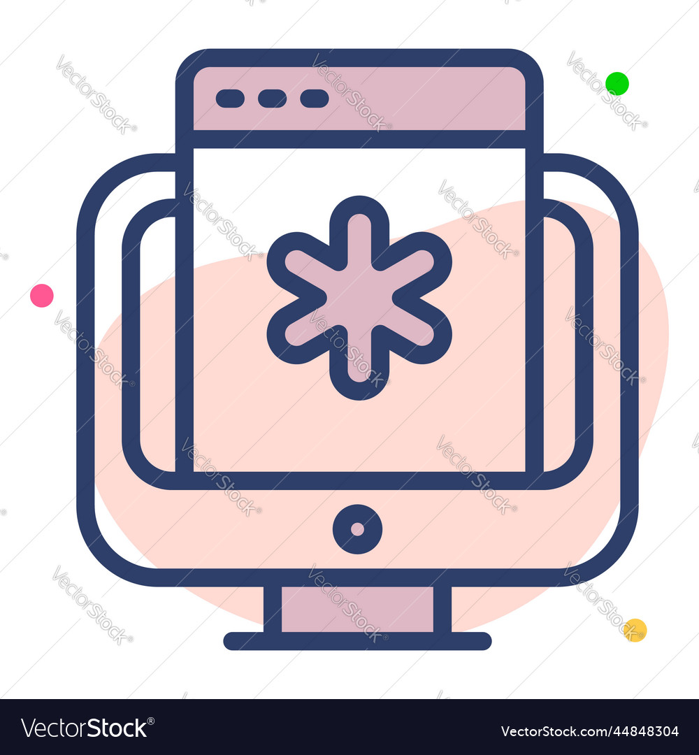 Hospital website healthcare medical graphic icon