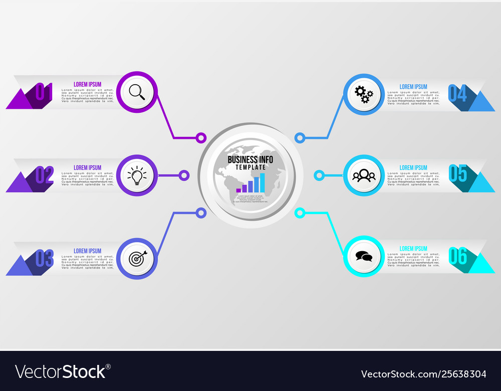 Infographic design template with options steps