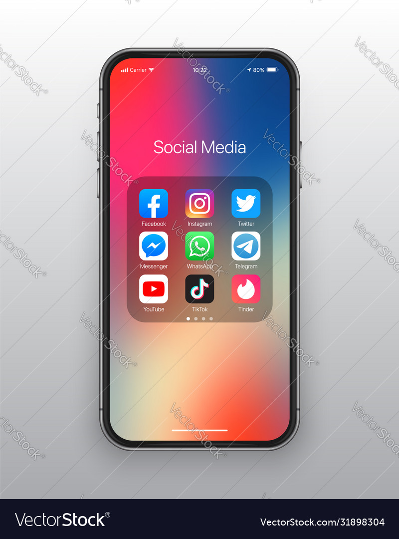 iphone icons vector