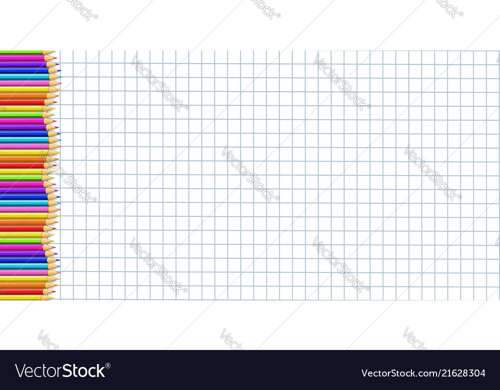 Rectangle left side border made of colorful