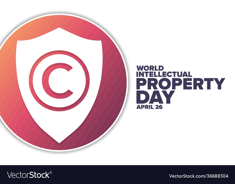 World Intellectual Property Day April 26 Holiday Vector Image