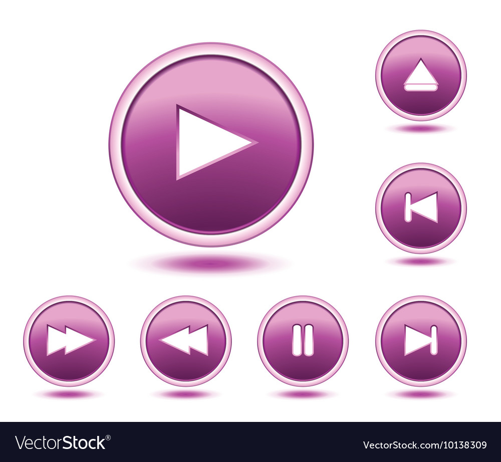 Abstract glossy buttons