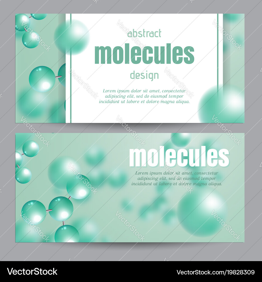 Abstract molecules background Royalty Free Vector Image