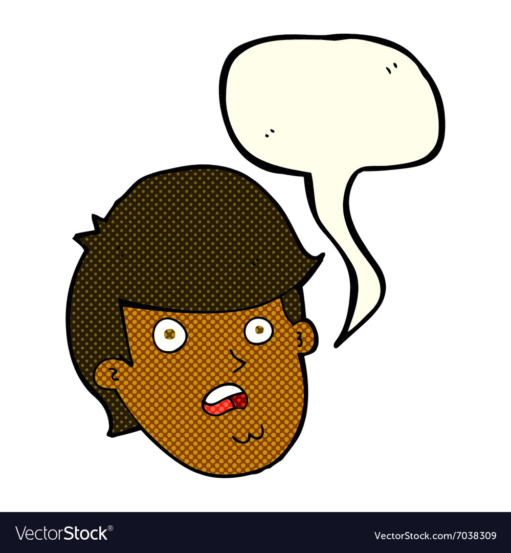 Cartoon man with big chin with speech bubble Vector Image Cartoon man with big chin with speech bubble Vector Image
