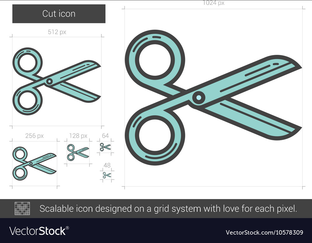 Cut line icon