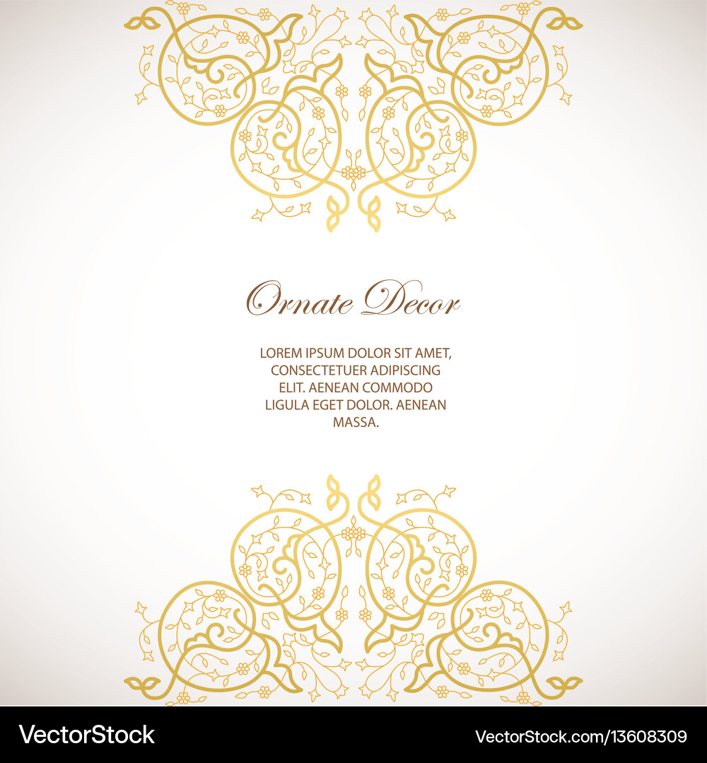 Decorative frame elegant element for Royalty Free Vector