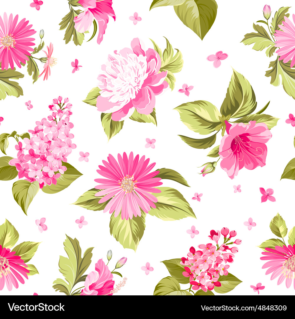 Floral seamless pattern Royalty Free Vector Image