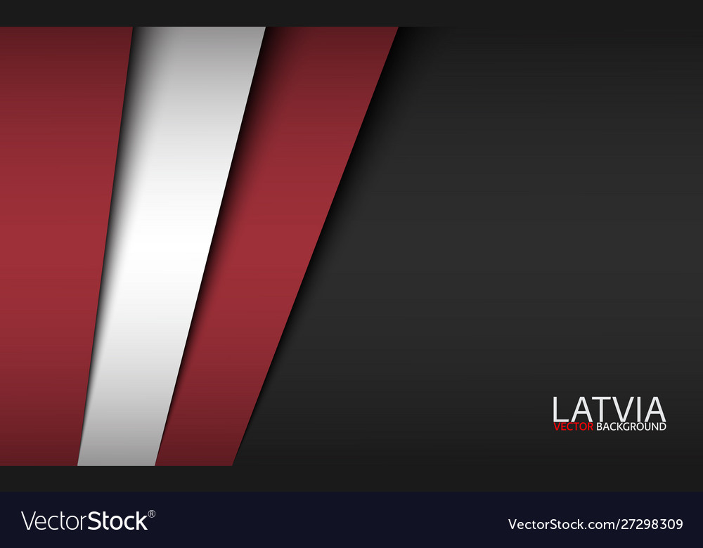 Modern background with latvian colors vector image Modern background with latvian colors