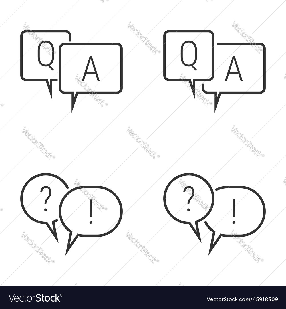 Questions and answers icons