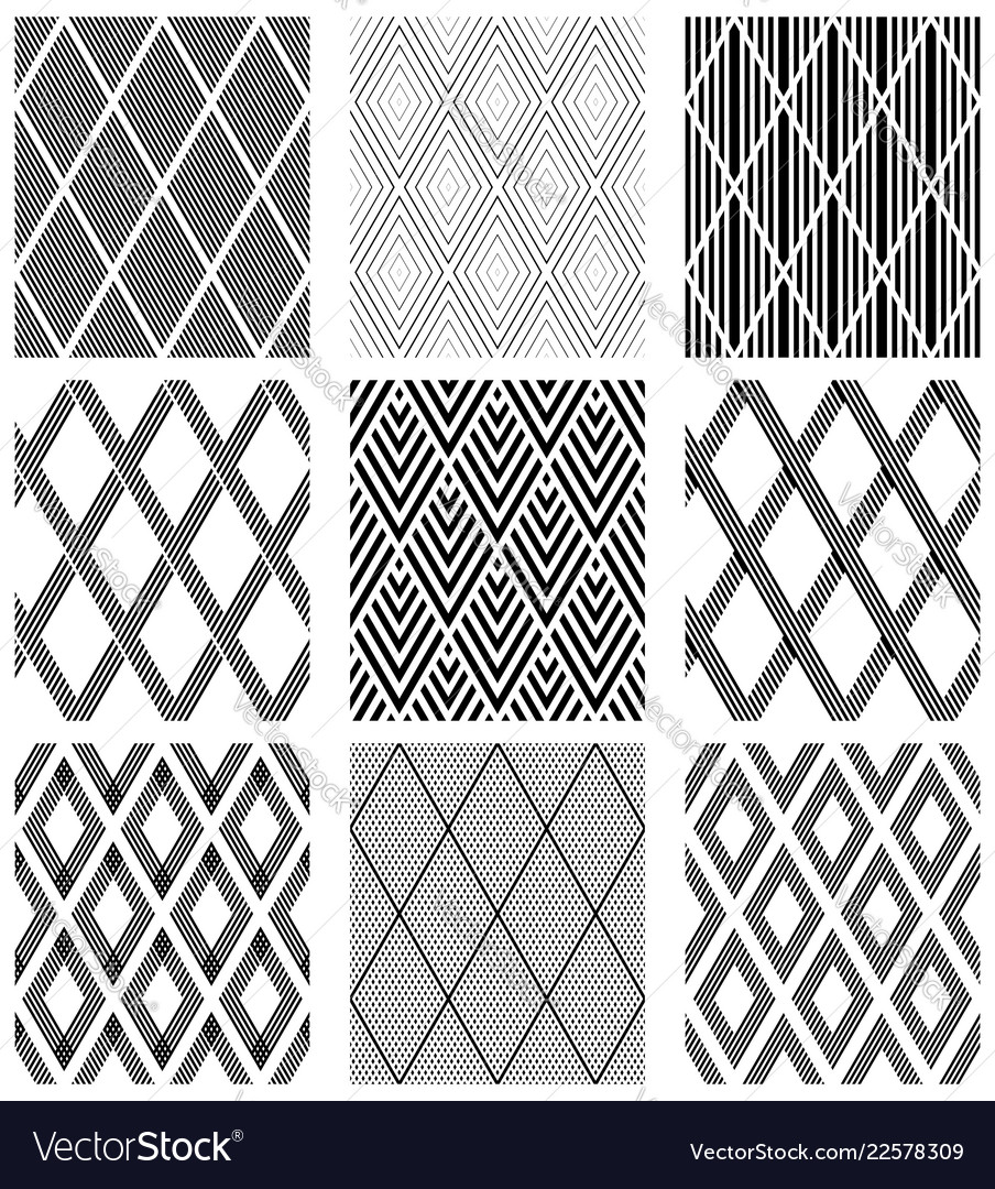 Seamless patterns set Vector Image Seamless patterns set