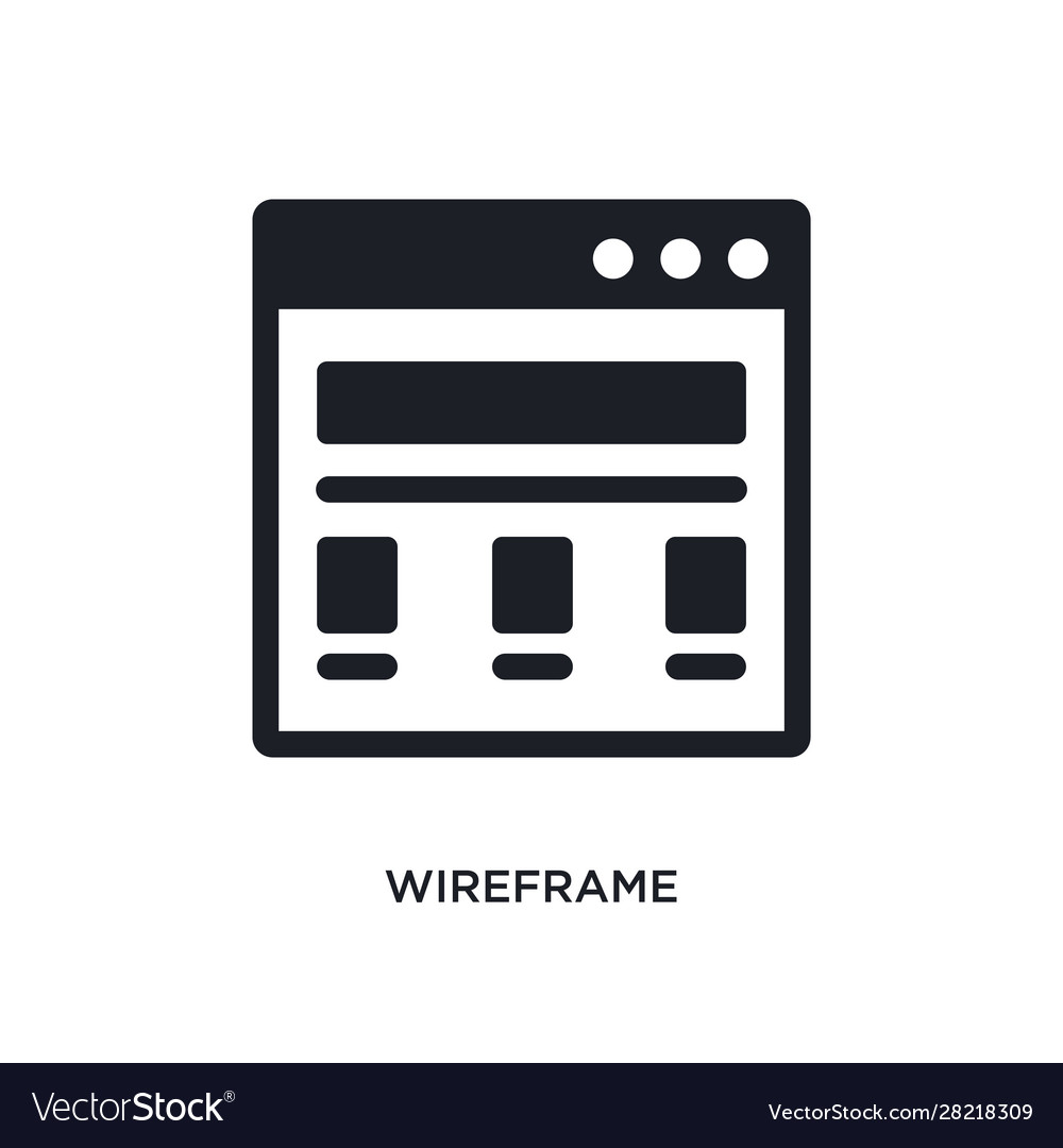 Wireframe isolated icon simple element from