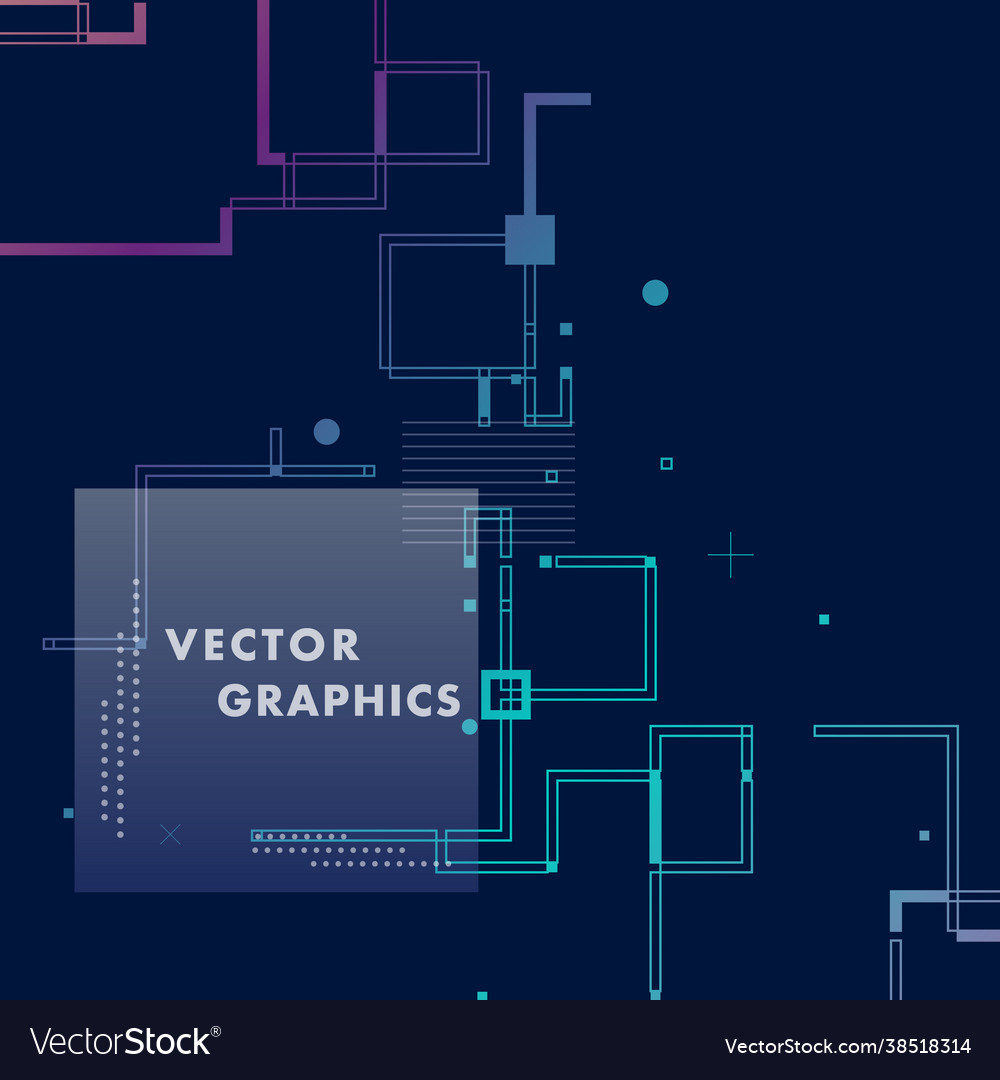 Abstract composition and geometric elements vector image Abstract composition and geometric elements