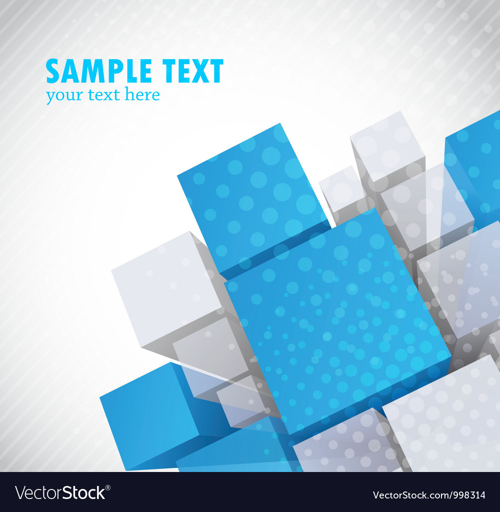 Background with 3d element