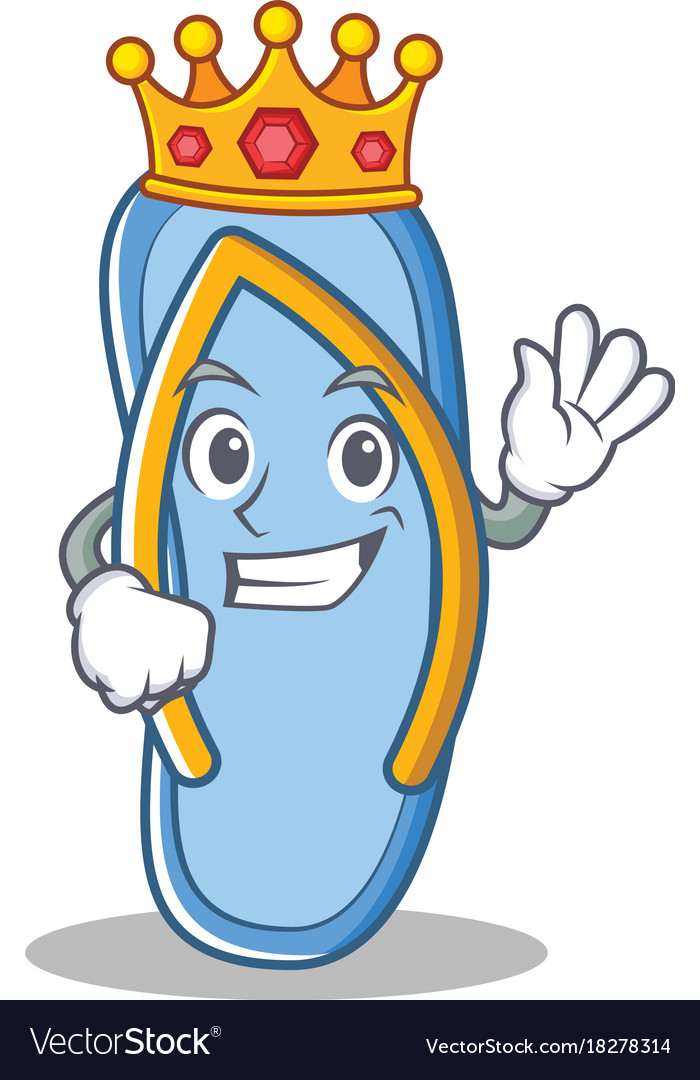 Cheerful King Flip Flops