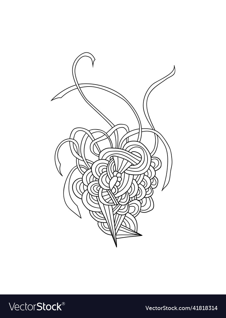 Doodle pattern with waves and lines Vector Image Doodle pattern with waves and lines