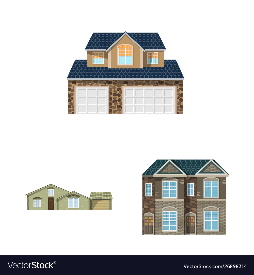 Isolated object building and front symbol