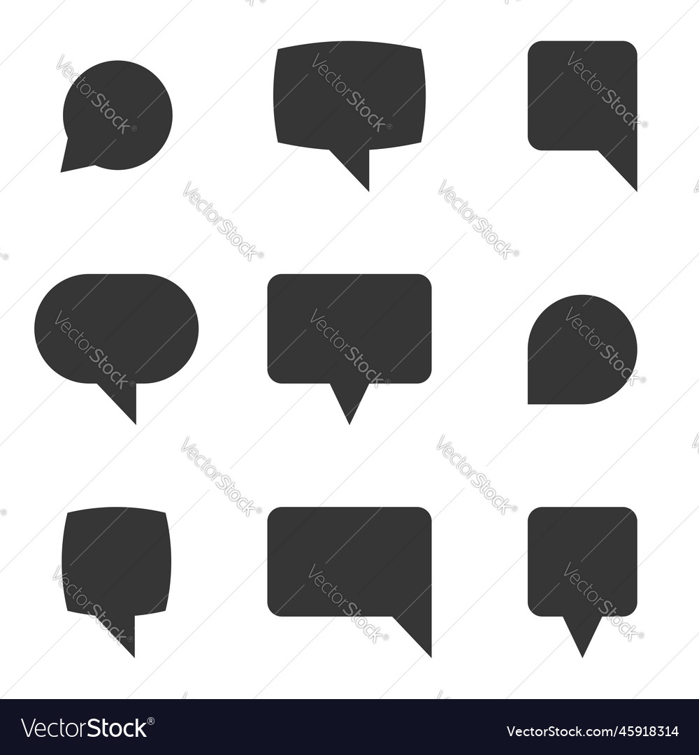 Message bubble icon vector image Message bubble icon