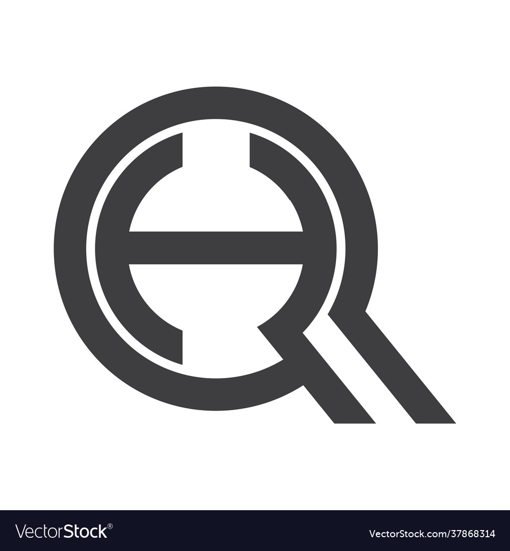 Qh hq q and h letter alphabet logo design