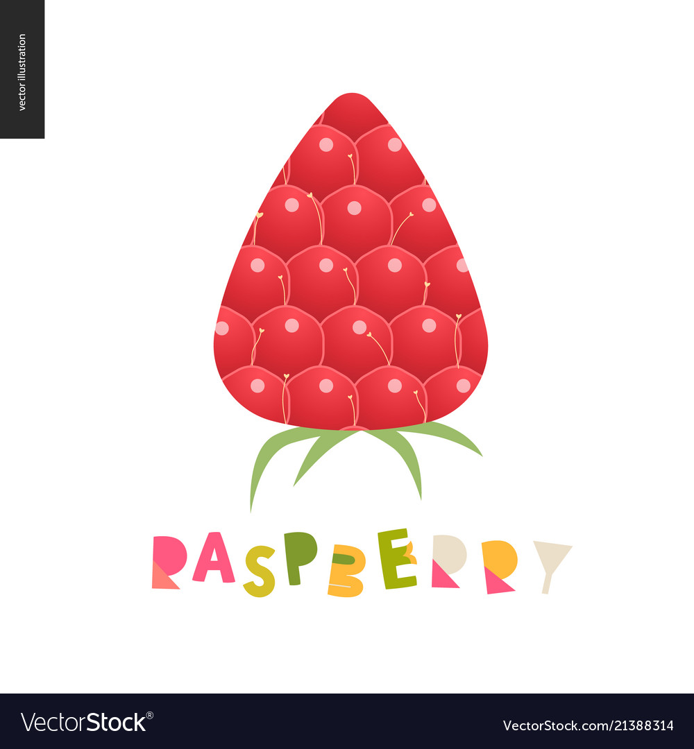 Raspberry Fruit Pattern - Red Berry