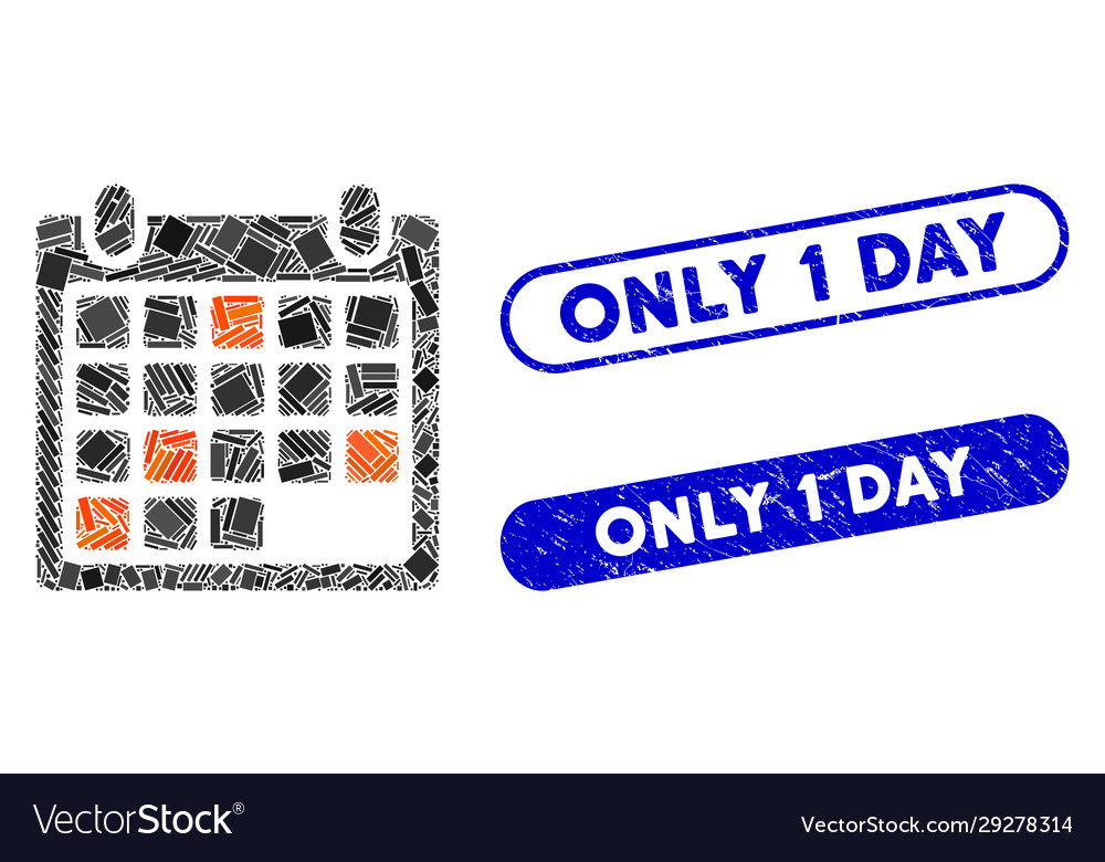 Rectangle mosaic calendar appointment