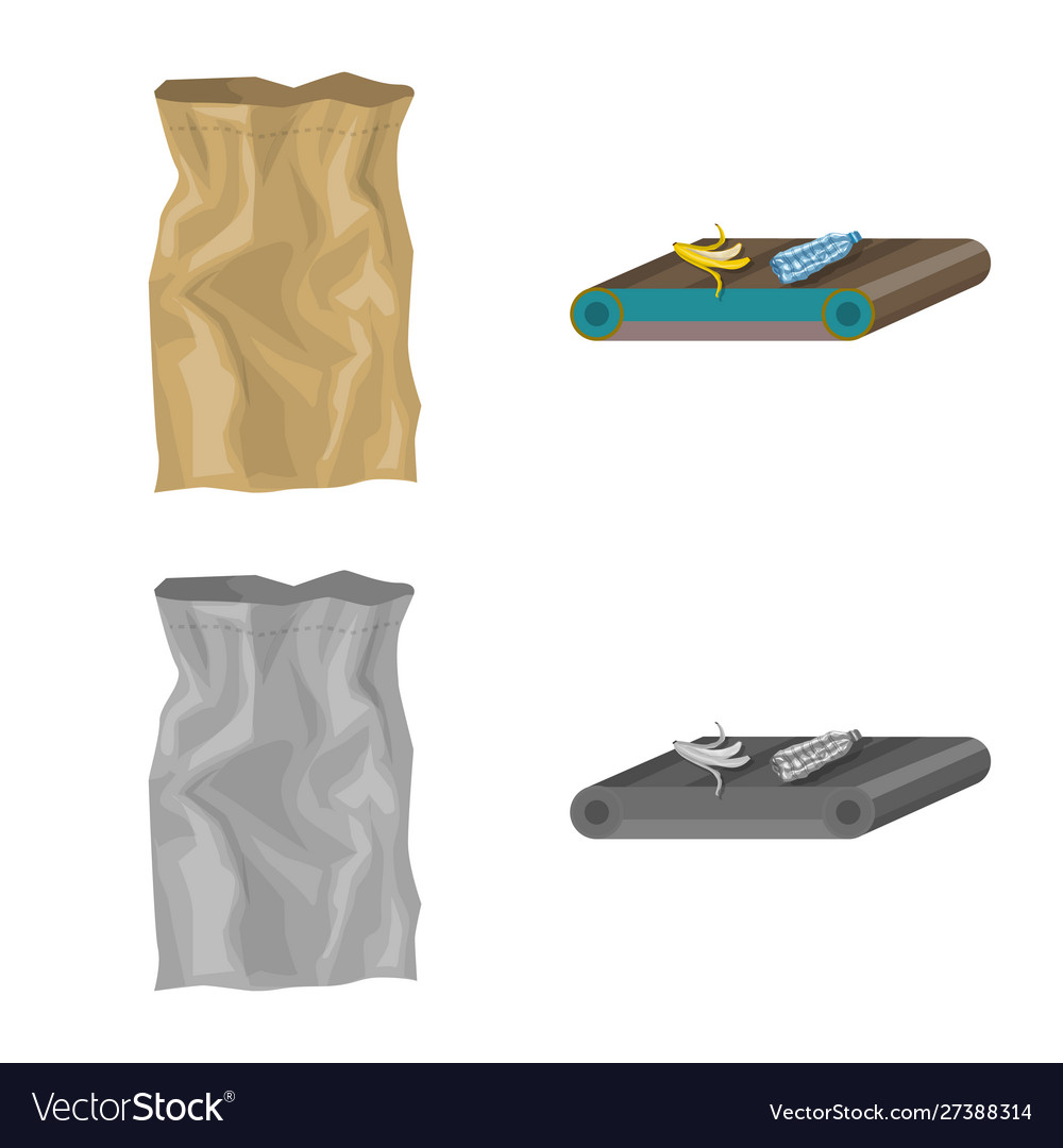 Refuse and junk icon set