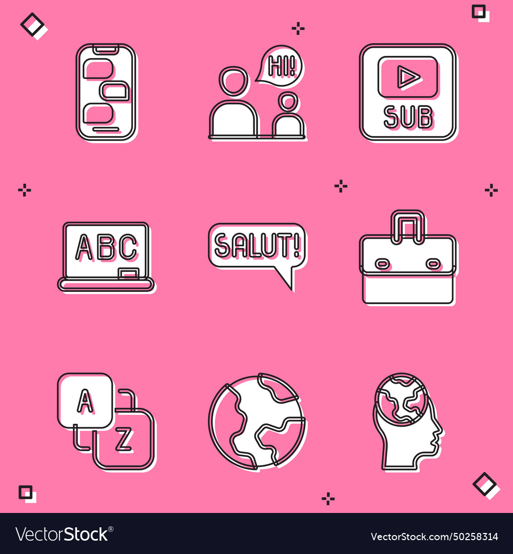 Set new chat messages notification two sitting Vector Image Set new chat messages notification two sitting