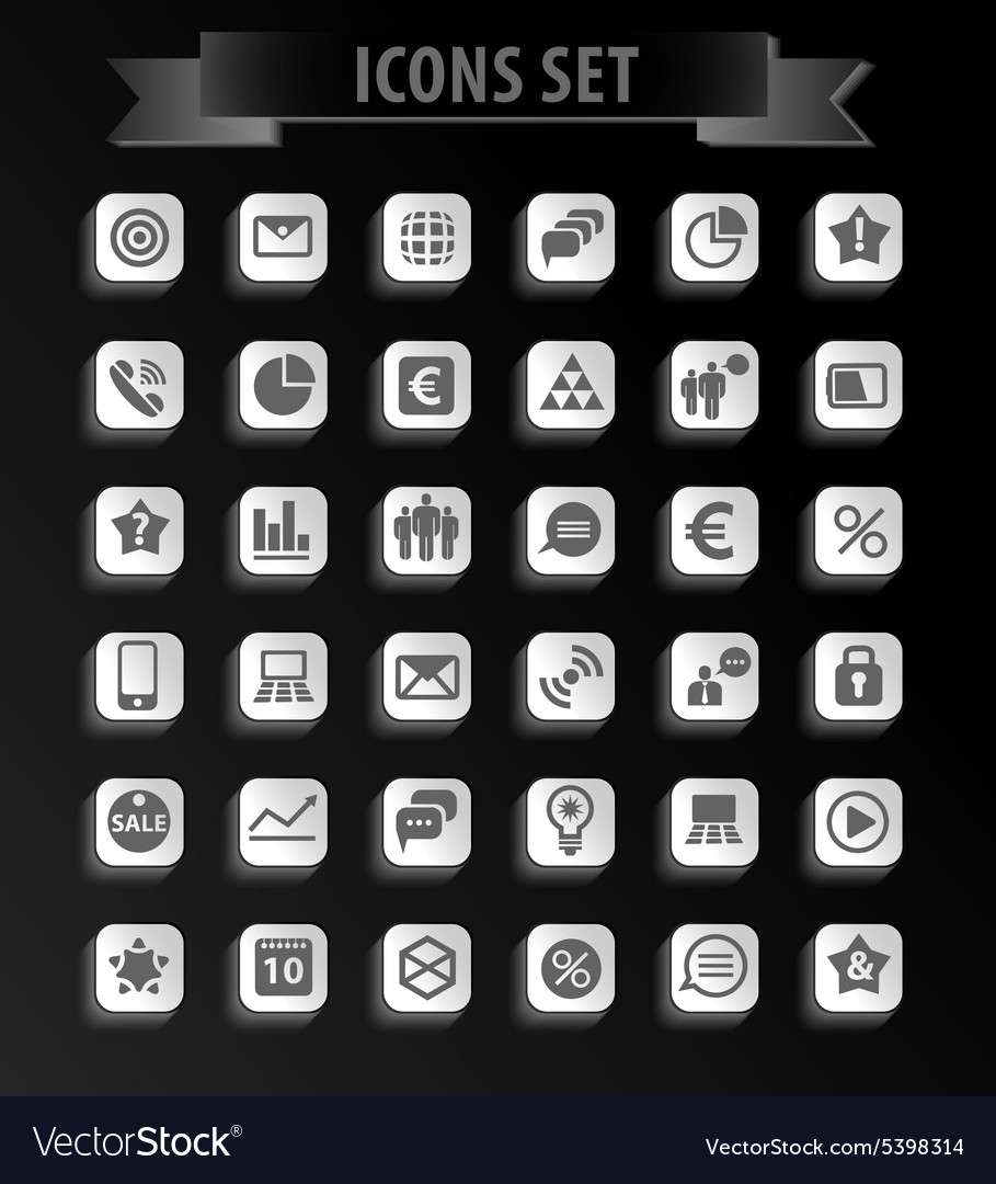 Set of web icons