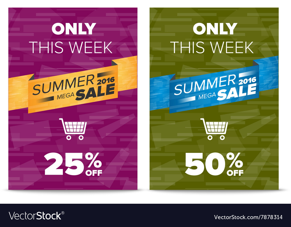 summer sale flyer template royalty free vector image sale flyer template