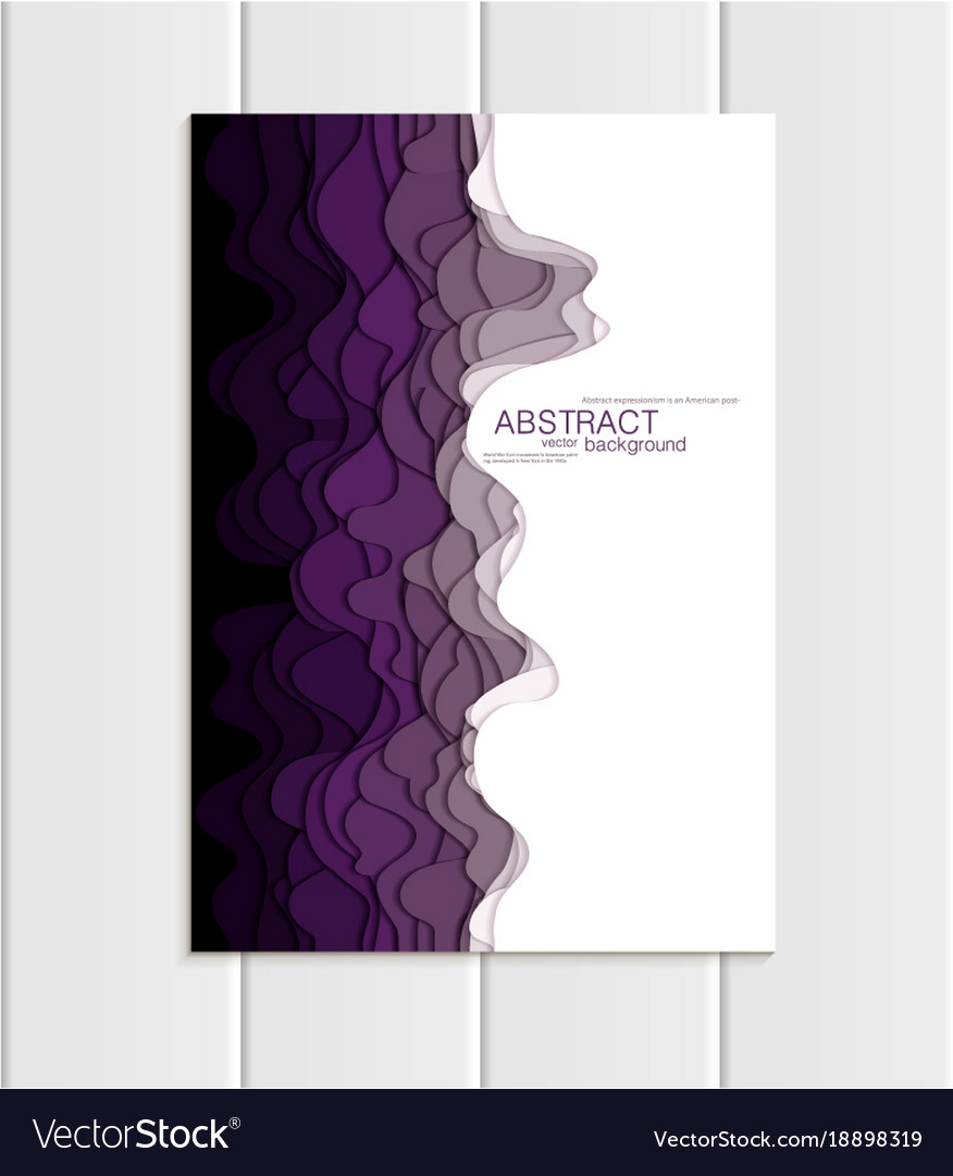 Brochure a5 or a4 format abstract uneven