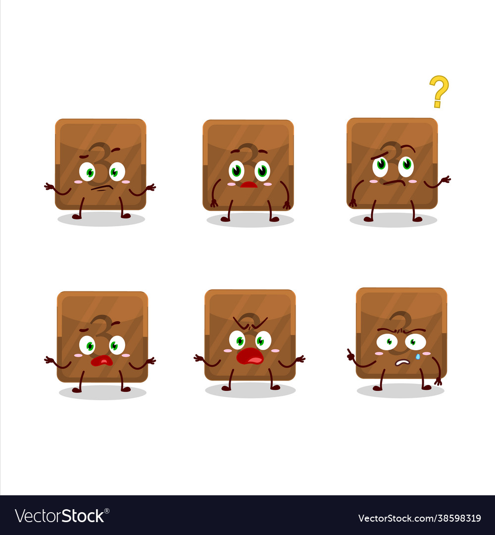 Cartoon character third first button with what