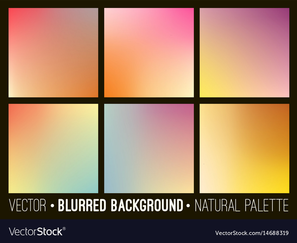 Colorful gradient abstract backgrounds set