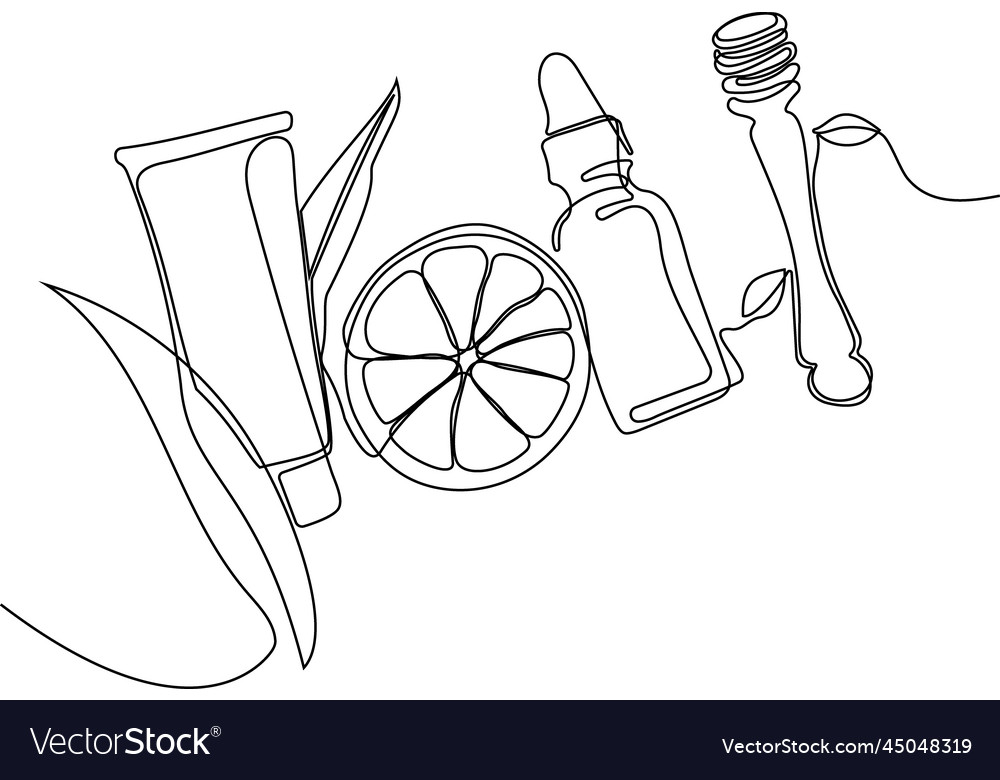 Continuous drawing of one line top view Vector Image Continuous drawing of one line top view