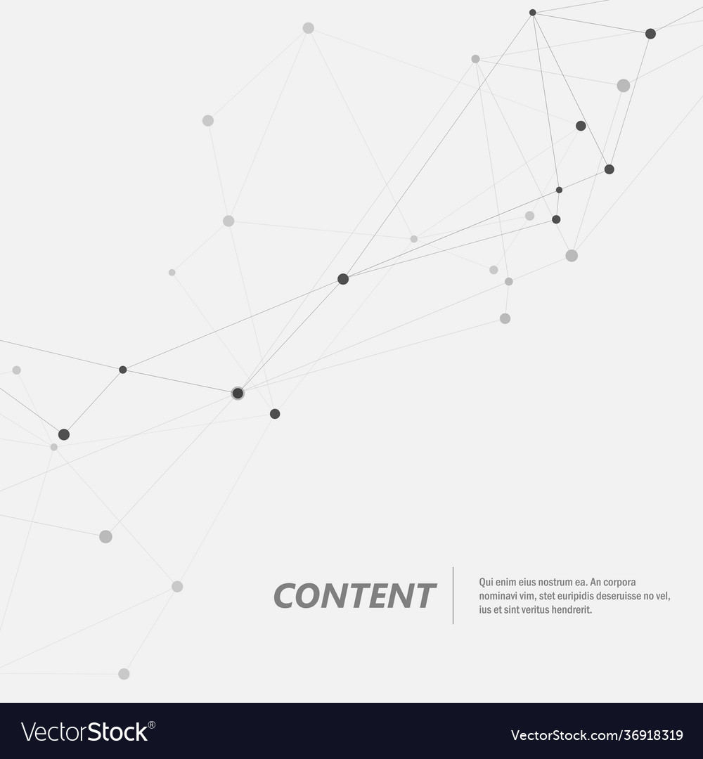 Geometric abstract background with connect lines Vector Image Geometric abstract background with connect lines