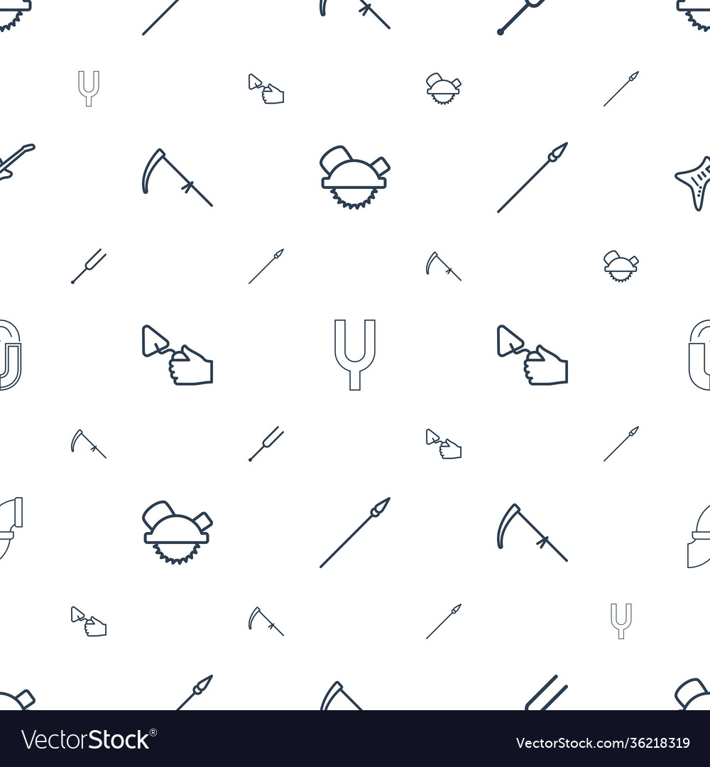 Metal icons pattern seamless white background