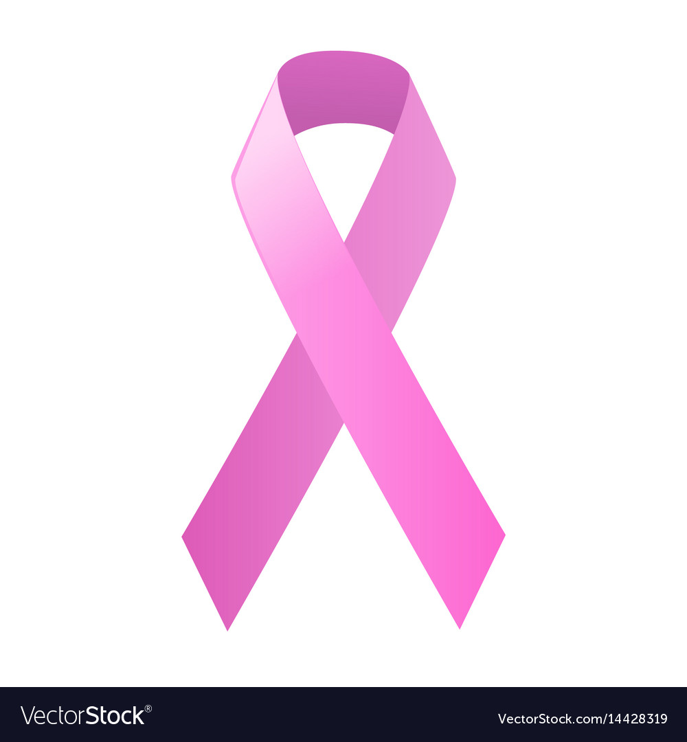 Pink ribbon symbolic