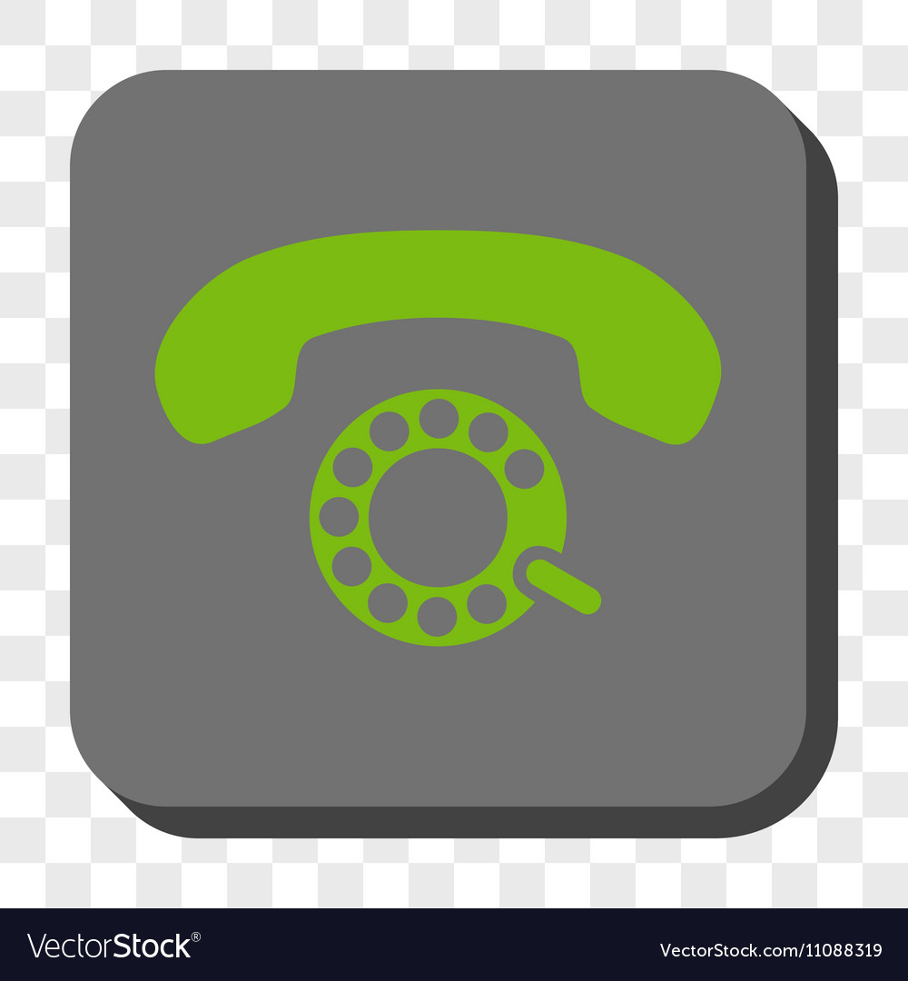 Pulse dialing rounded square button