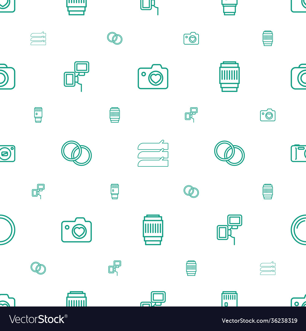 Shutter icons pattern seamless white background